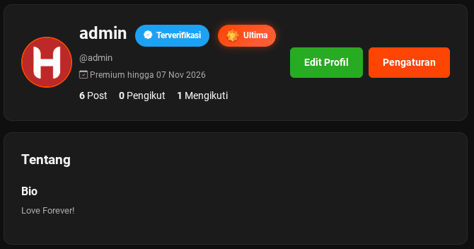 Contoh profil HaiLovers