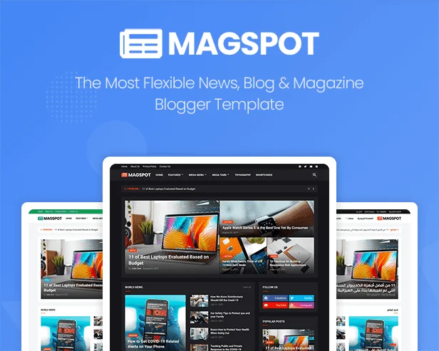 Magspot - Professional News & Magazine Blogger Template