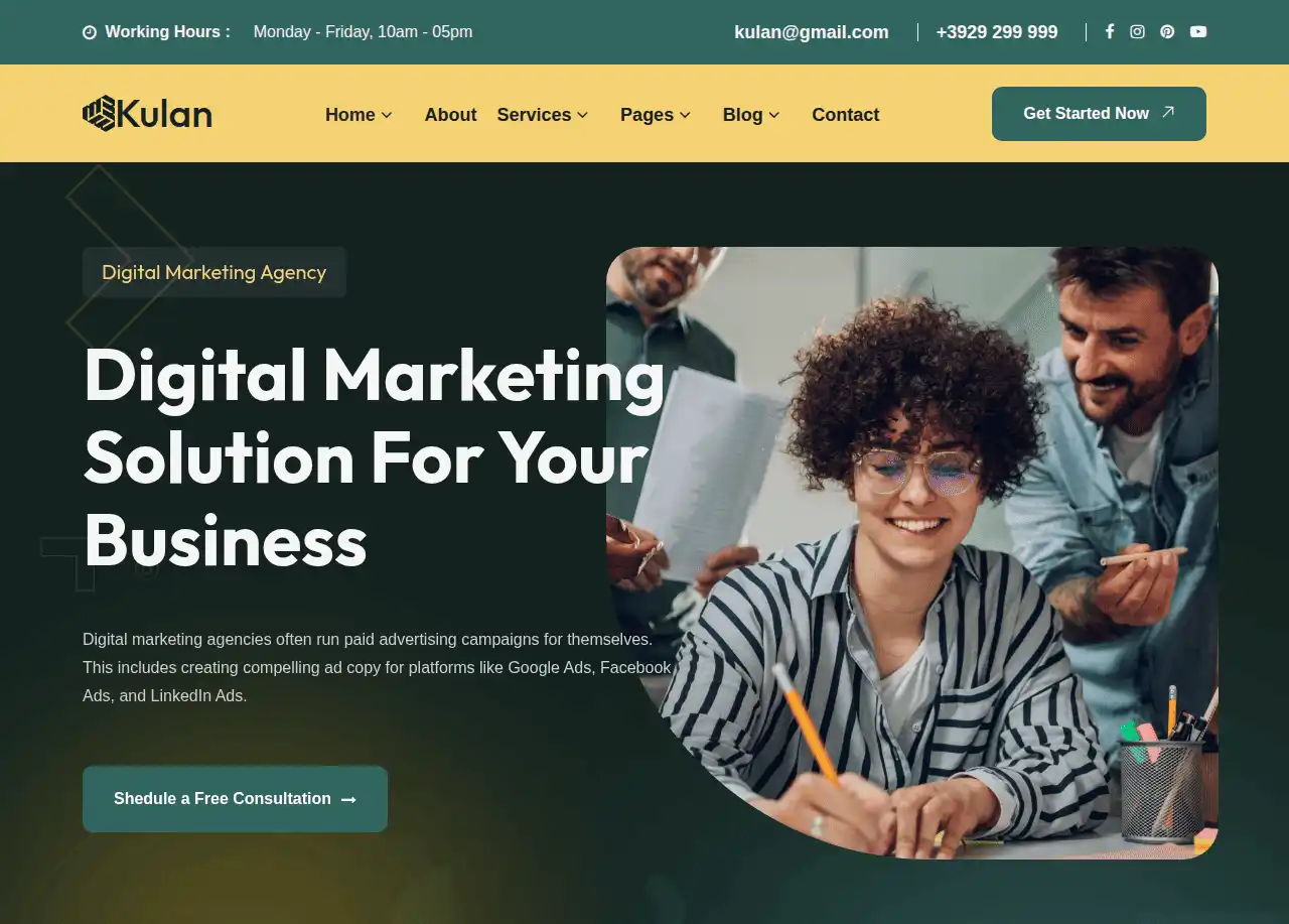 Kulan - Digital Marketing Agency WordPress Theme